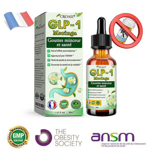 HHVB® GLP-1 Gouttes Minceur à la Moringa ✅ Brûleur de Graisse Naturel pour une Silhouette Affinée et une Santé Optimale