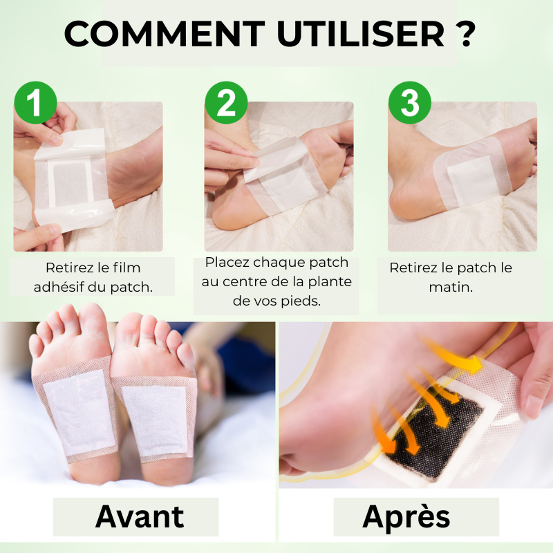 Patchs Détox – Éliminez les Toxines en Une Nuit