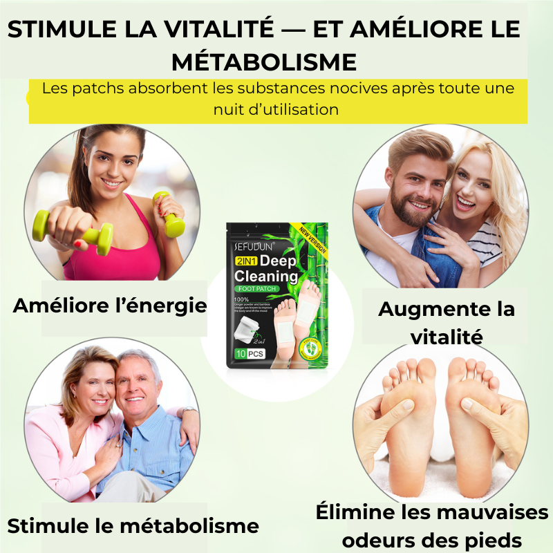 Patchs Détox – Éliminez les Toxines en Une Nuit