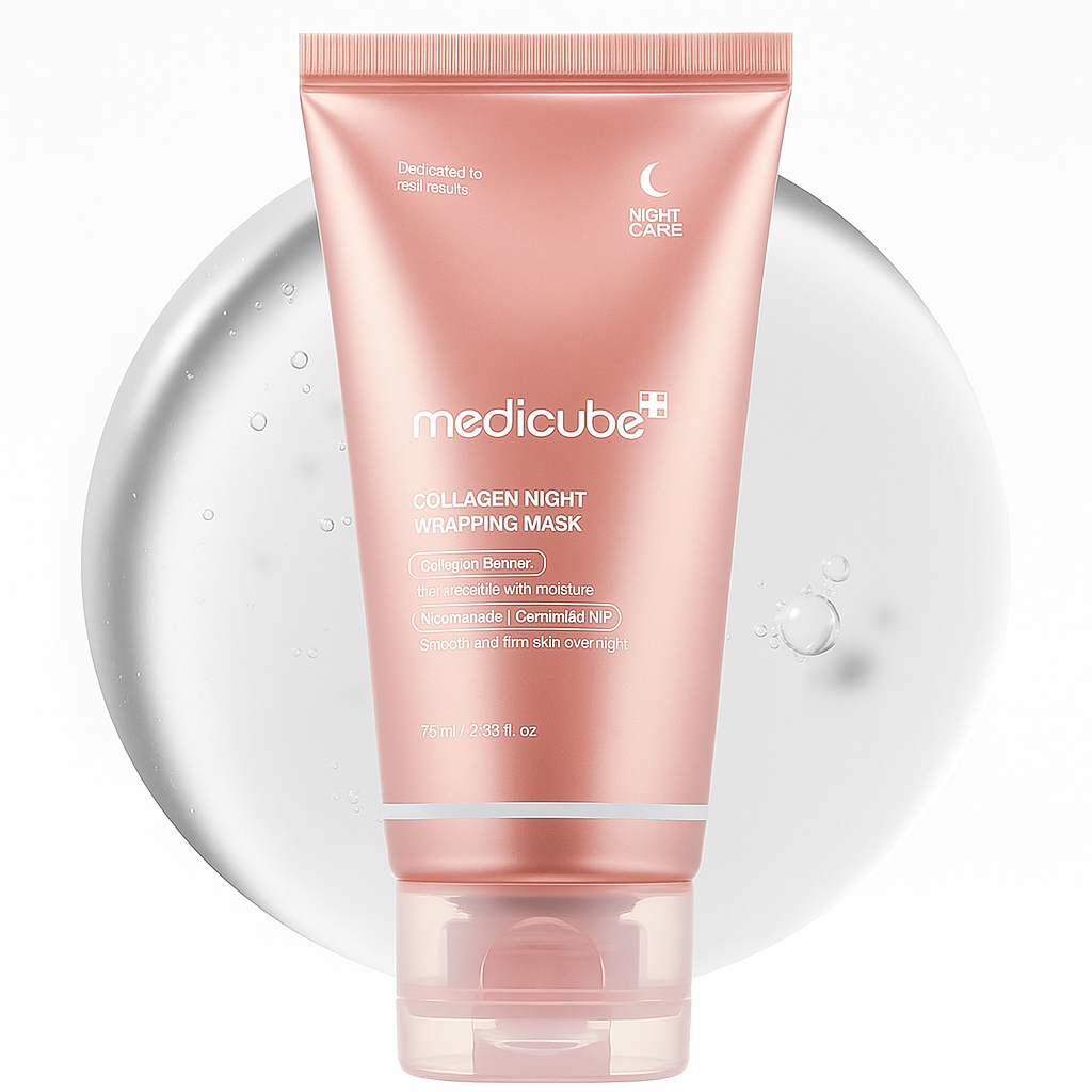 Masque hydratant et illuminant pour la peau au collagène