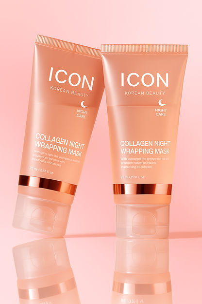 Masque hydratant et illuminant pour la peau au collagène