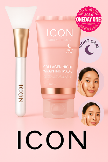 Masque hydratant et illuminant pour la peau au collagène