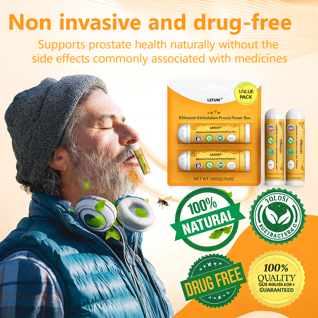 Say goodbye to prostate discomfort 🍀 ProstaPower Bee Inhalation Stick 🍀 (Fast-acting and long-lasting)