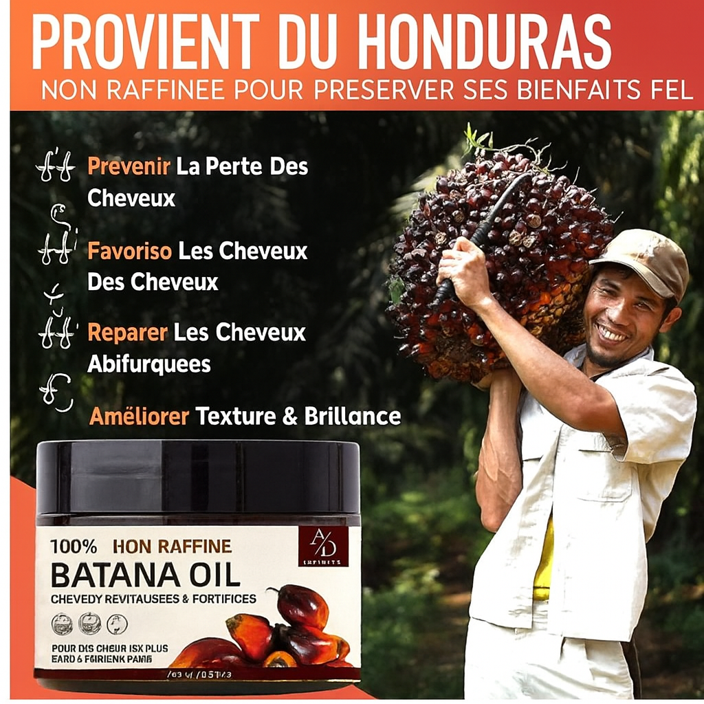 NourishHair Batana Oil - Pour une beauté naturelle de vos cheveux