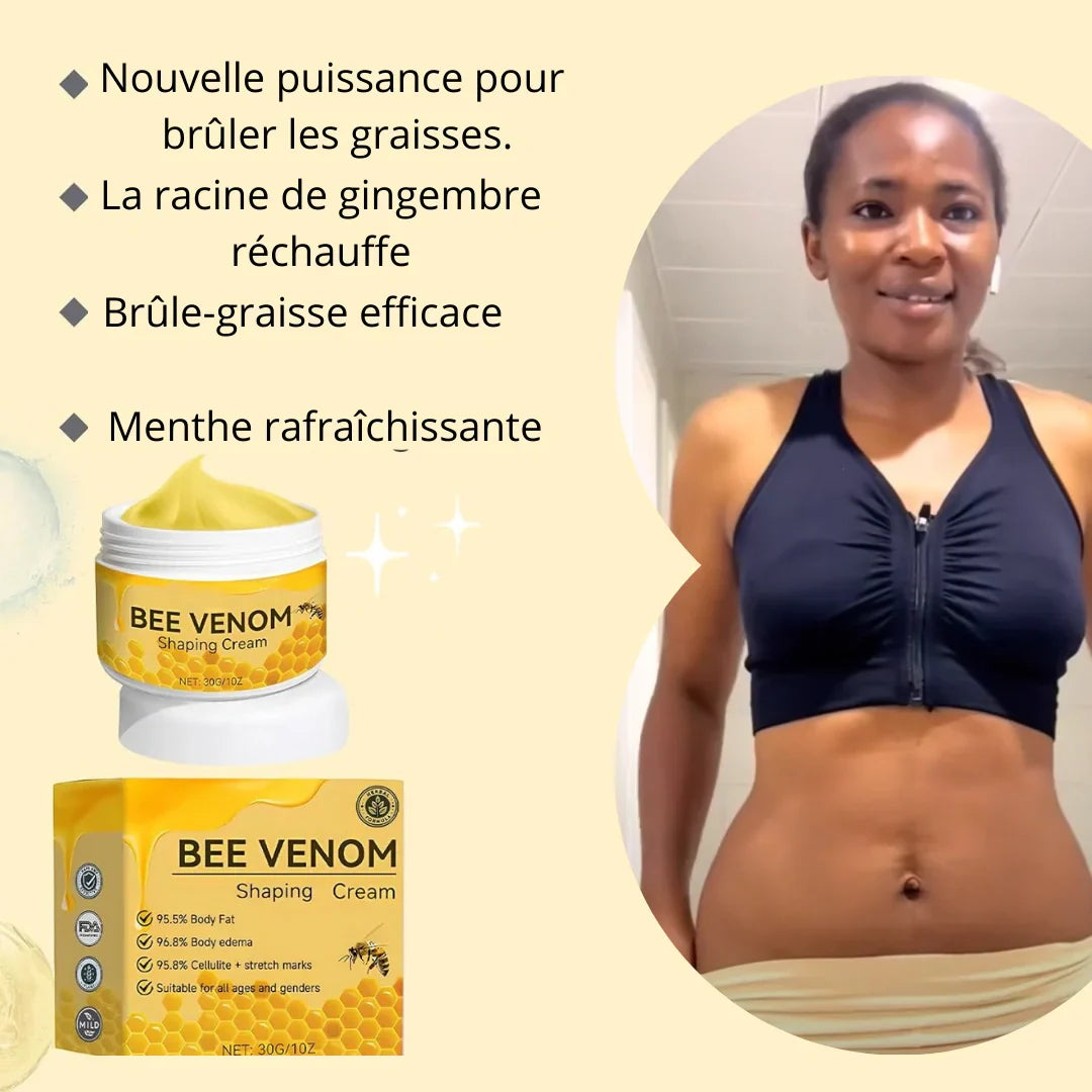 Bee Venom Shaping cream : Sculptez votre corps de rêve avec notre crème – Résultats visibles rapidement !