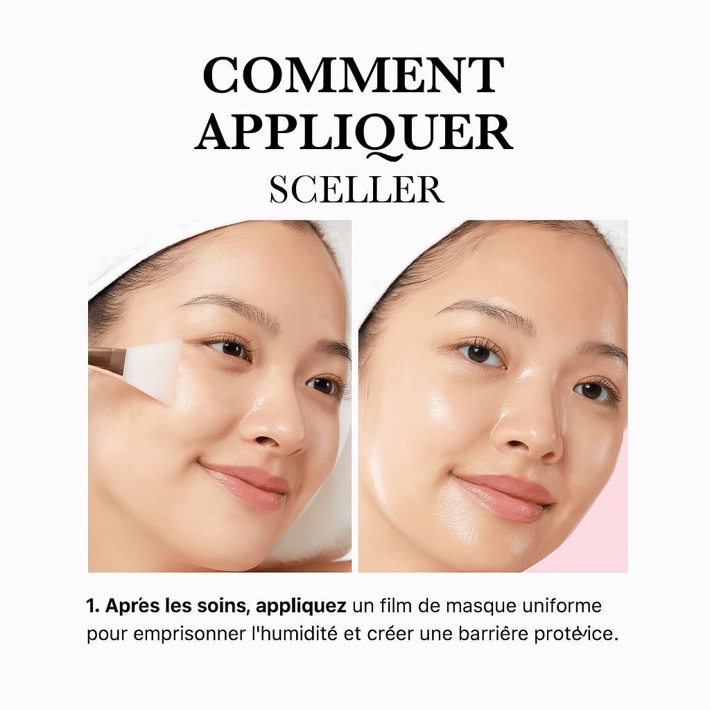 Masque hydratant et illuminant pour la peau au collagène