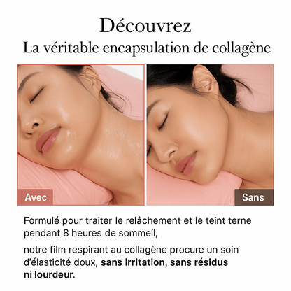 Masque hydratant et illuminant pour la peau au collagène