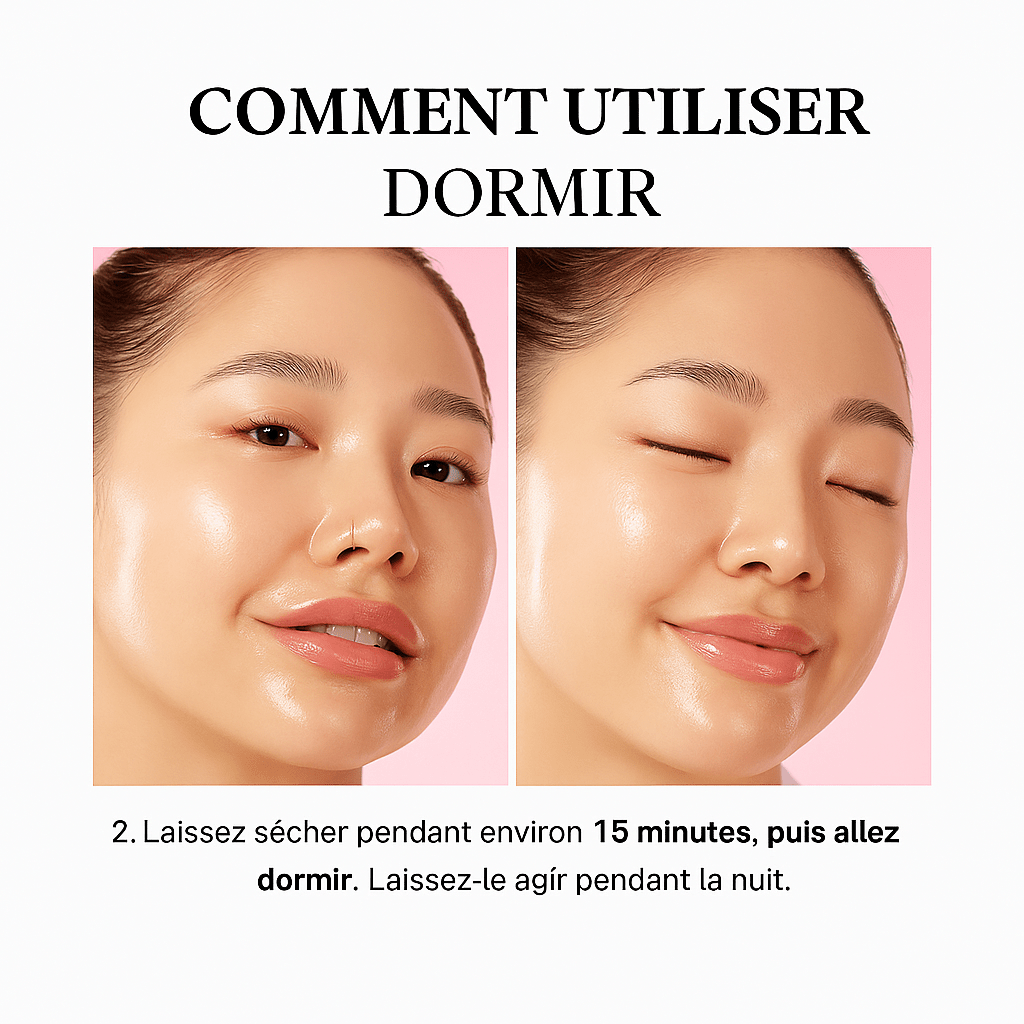 Masque hydratant et illuminant pour la peau au collagène