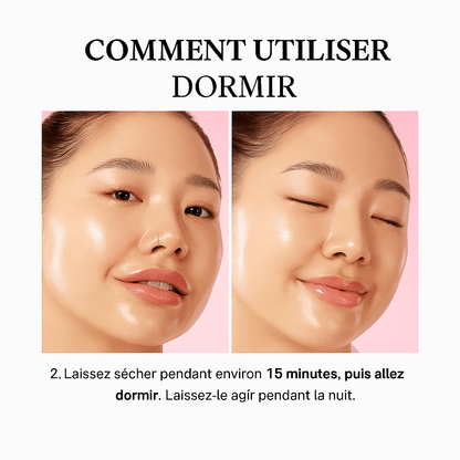 Masque hydratant et illuminant pour la peau au collagène